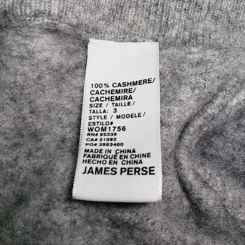 James Perse 100% Cashmere Capri Length Jogger Pant Grey Sweatpant Womens Large L - Picture 8 of 12